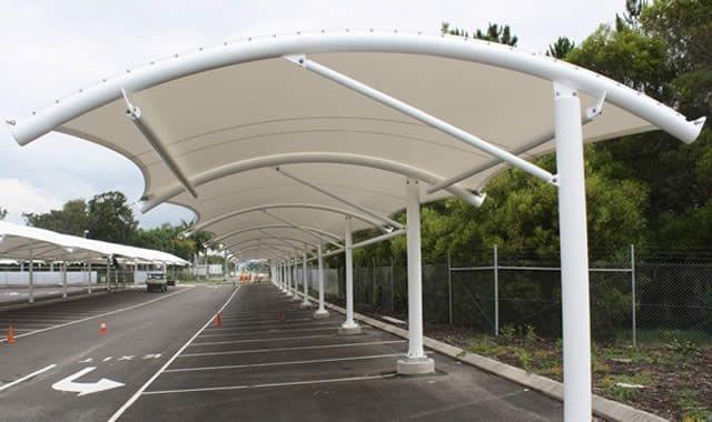 Tensile Car Parking Shades